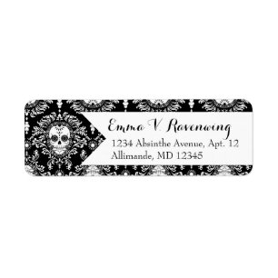 Dead Damask - Custom Sugar Skull Return Address Label