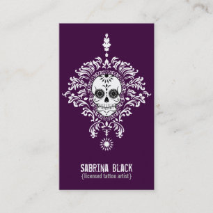Dead Damask - Custom Sugar Skull Vertical Card