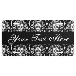 Dead Damask - Custom Sugar Skulls Vanity Plate