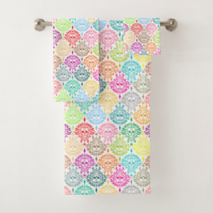 Dead Damask Festive Colorful Sugar Skull Bath Set