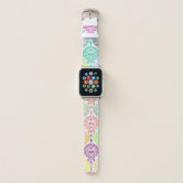 Skull and Flowers. Seamless Background. Mexican da Apple Watch