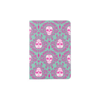 Dead Damask - Sugar Skull Pattern Passport Holder
