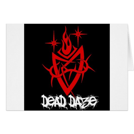 Dead Daze Tribal Heart Cards (Front Horizontal)