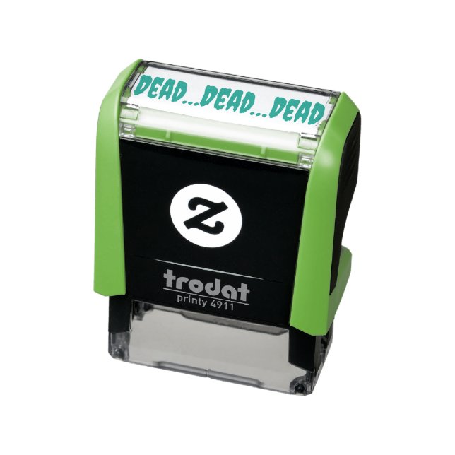 .DEAD...DEAD...DEAD. old school to-do list Self-inking Stamp (Product)