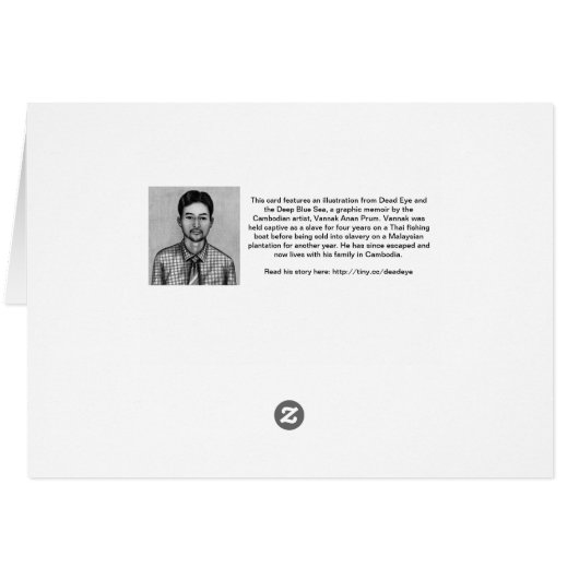 Dead Eye Card with Vannak Above Boat (Back Horizontal)