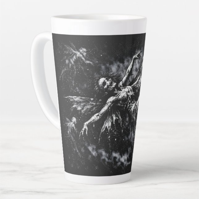 Dead Fairy by BurnsInHell Latte Mug (Left Angle)