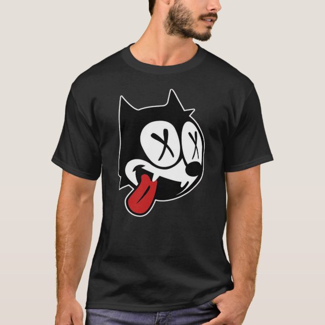 Dead Felix Cat T-Shirt (Front)
