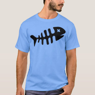 Dead Fish Skeleton Fishing Swimming  T-Shirt
