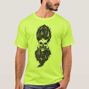 dead head bearded hipster beard mustache c T-Shirt