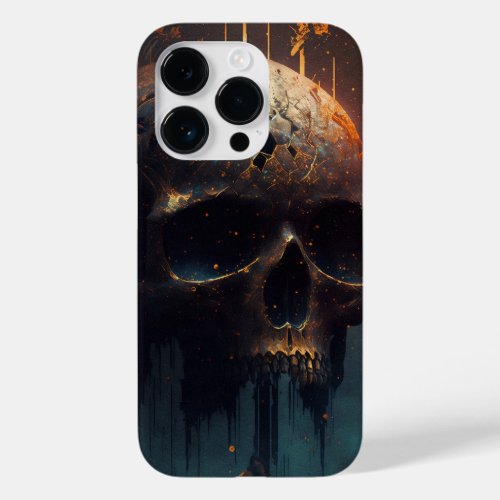 dead head with apocalyptic background Case_Mate iPhone 14 pro case