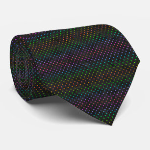 Dead heads and sunflower rainbow motif 5 neck tie