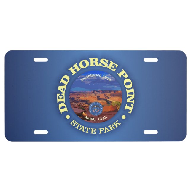 Dead Horse Point SP License Plate (Front)