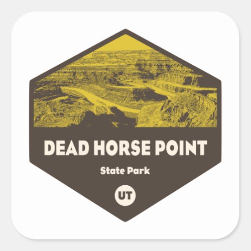 Dead Horse Point State Park Utah Square Sticker