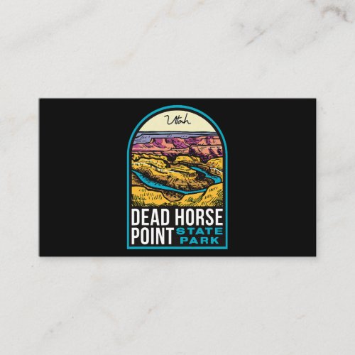 Dead Horse Point State Park Utah Vintage Business Card