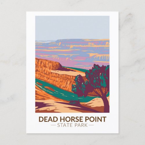 Dead Horse Point State Park Utah Vintage Postcard