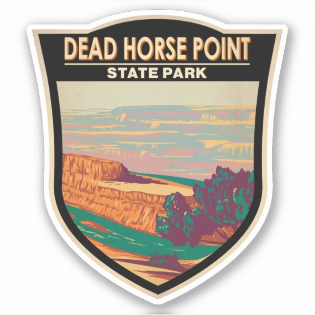 Dead Horse Point State Park Utah Vintage Sticker (Front)