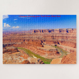 Dead Horse Point Utah. Christmas Greetings Jigsaw Puzzle