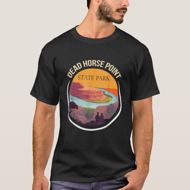 Dead Horse Point Utah State Park Souvenir Canyon R T-Shirt (Front)