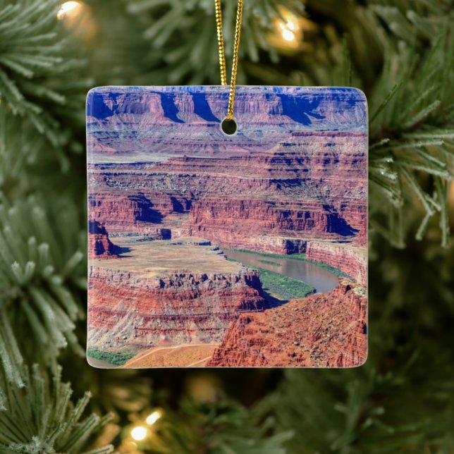 Dead horse state park Moab Utah Ceramic Ornament (Tree)