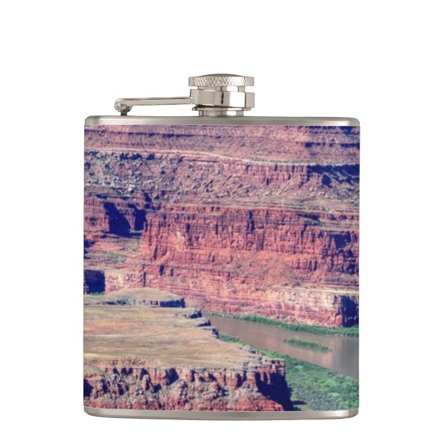 Dead horse state park Moab Utah Flask (Front)