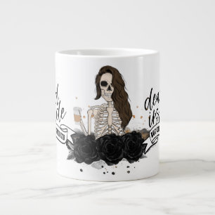 Dead Inside But Caffeinated Giant Coffee Mug