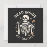 Dead Inside But Grateful  Holiday Card