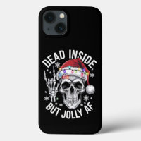 Dead Inside But Jolly AF Christmas Gift Skeleton