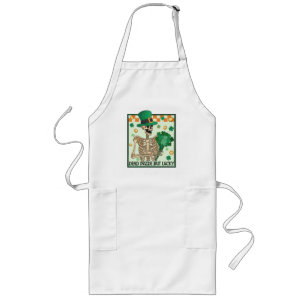 Dead Inside But Lucky St Patricks Long Apron