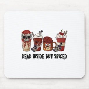 Dead Inside But Spiced Thankful Thanksgiving Fall Mouse Pad
