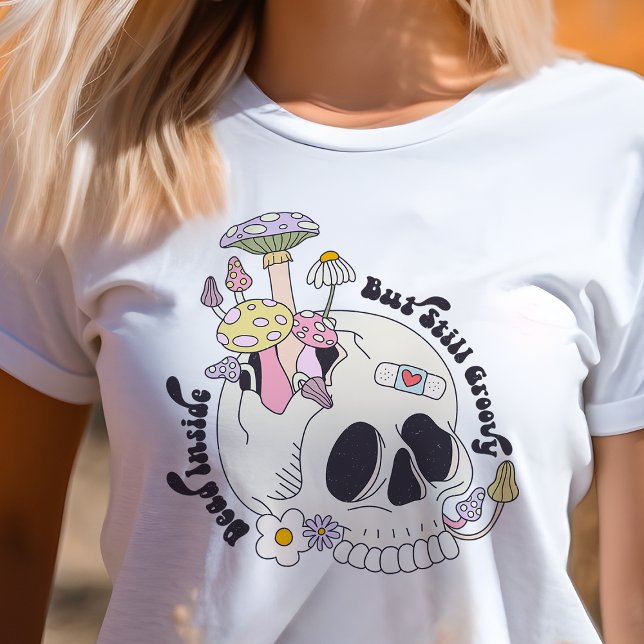 Dead Inside But Still Groovy Tri-Blend Shirt (Creator Uploaded)