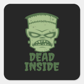 Dead Inside Frankenstein Monster Square Sticker