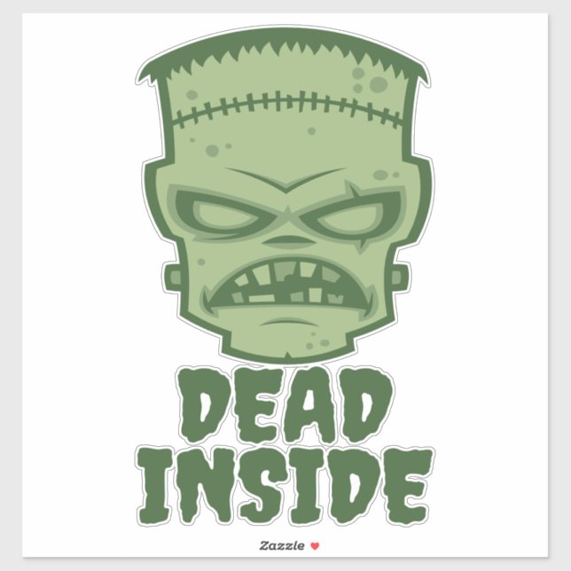 Dead Inside Frankenstein Monster Sticker (Sheet)