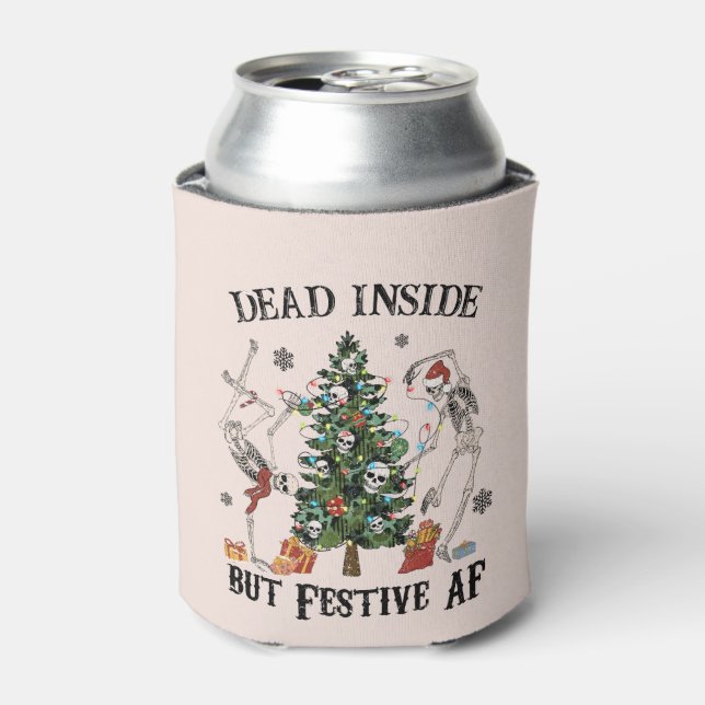 Dead Inside | Funny Christmas Can Cooler (Can Front)
