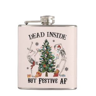 Dead Inside   Funny Christmas Flask