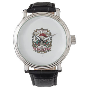 Dead Inside Holiday Season Christmas Skull Santa H Watch