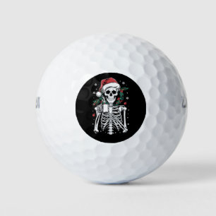 Dead Inside Skeleton Christmas Coffee Lover Gift  Golf Balls