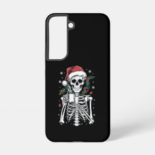 Dead Inside Skeleton Christmas Coffee Lover Gift  Samsung Galaxy S22 Case