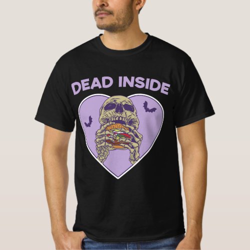 Dead Inside Skeleton Yami Kawaii Mental Illness Me T_Shirt