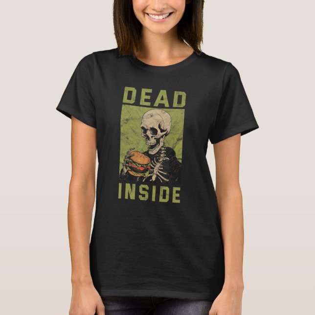 Dead Inside Skeleton Yami  Mental Illness Menhera T-Shirt (Front)
