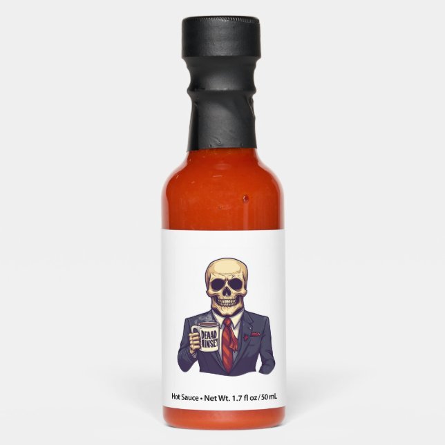 Dead Inside Skull – Funny Workday Skeleton Hot Sauces (Front)