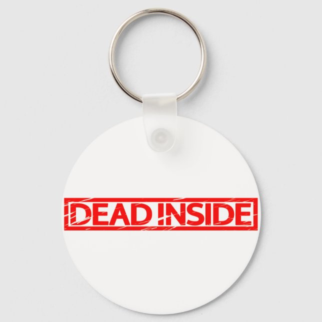 Dead inside Stamp Keychain (Front)