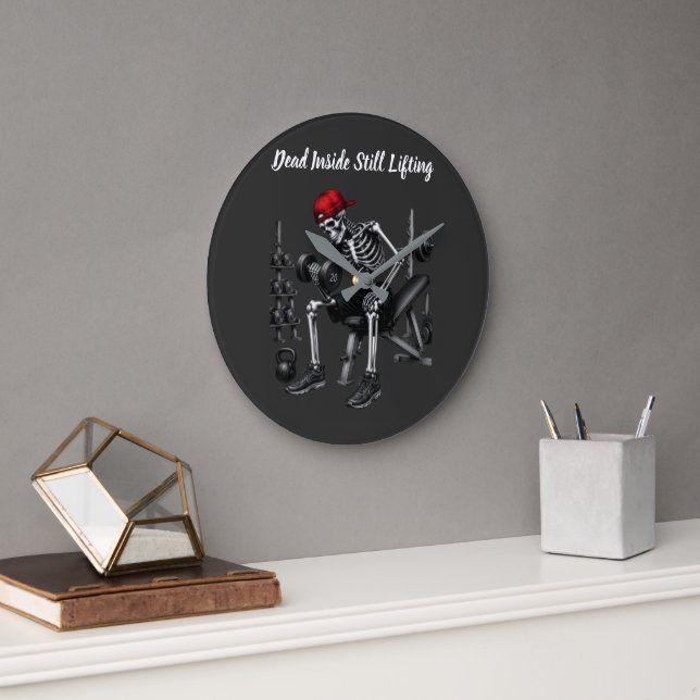 Dead Inside Still Lifting Large Clock (Office)