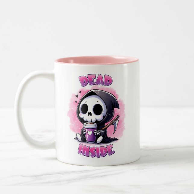 Dead Inside Two-Tone Coffee Mug (Left)