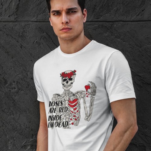 Dead Inside Valentines day funny  T_Shirt