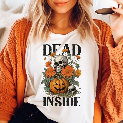 Halloween Essentials 14 Dead Inside Vintage Halloween Tri-Blend Shirt