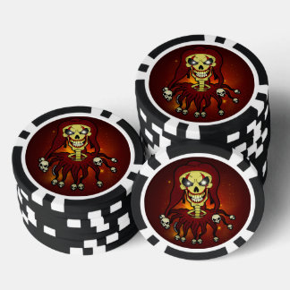 Dead Joker Screwball Graphics Poker Chips