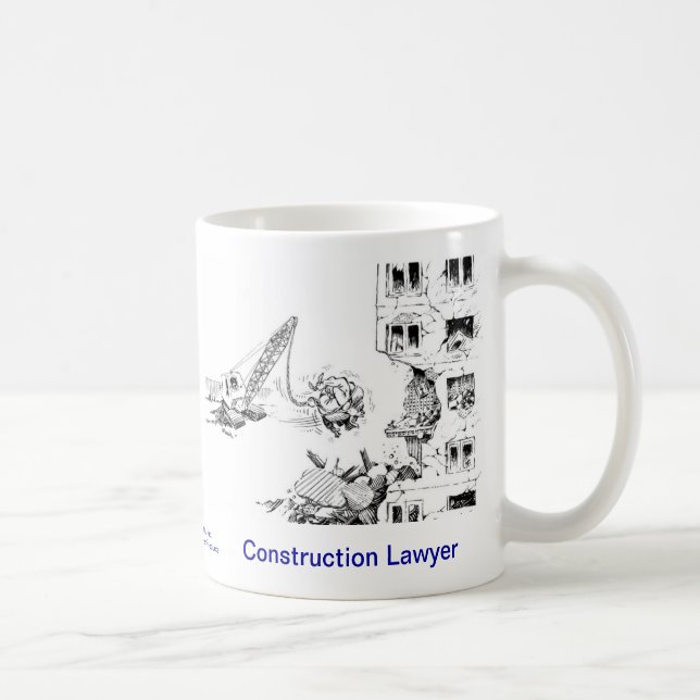 Dead Lawyer™ Construction Lawyer Coffee Mug (Right)