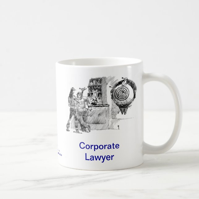 Dead Lawyer™ Corporate Lawyer Coffee Mug (Right)