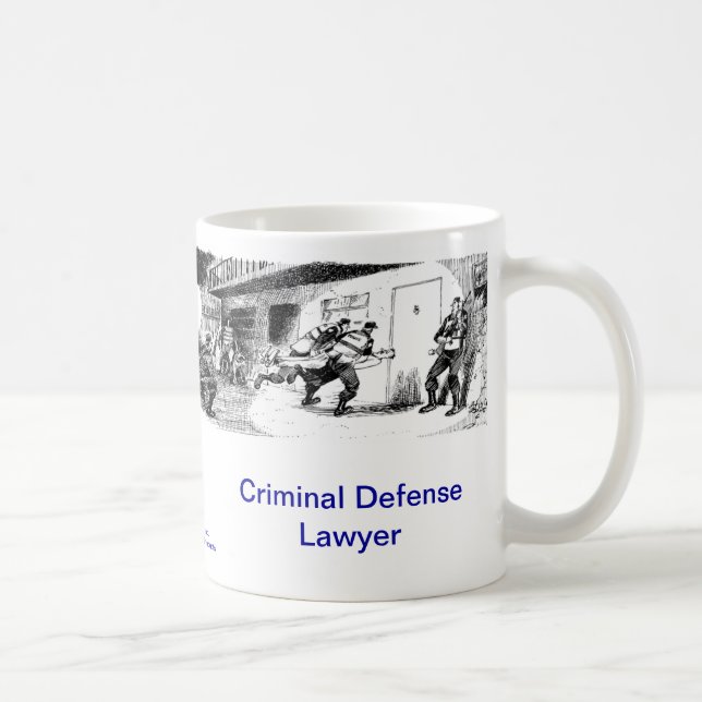Dead Lawyer™ Criminal Defense Lawyer Coffee Mug (Right)