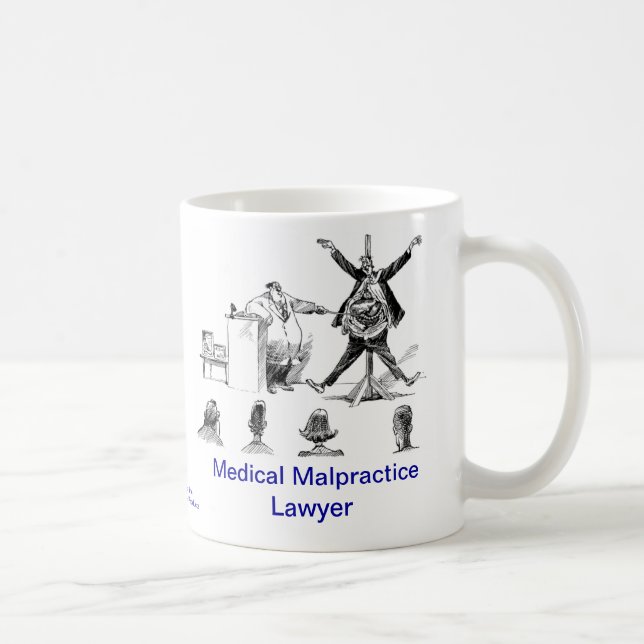Dead Lawyer™ Medical Malpractice Lawyer Coffee Mug (Right)